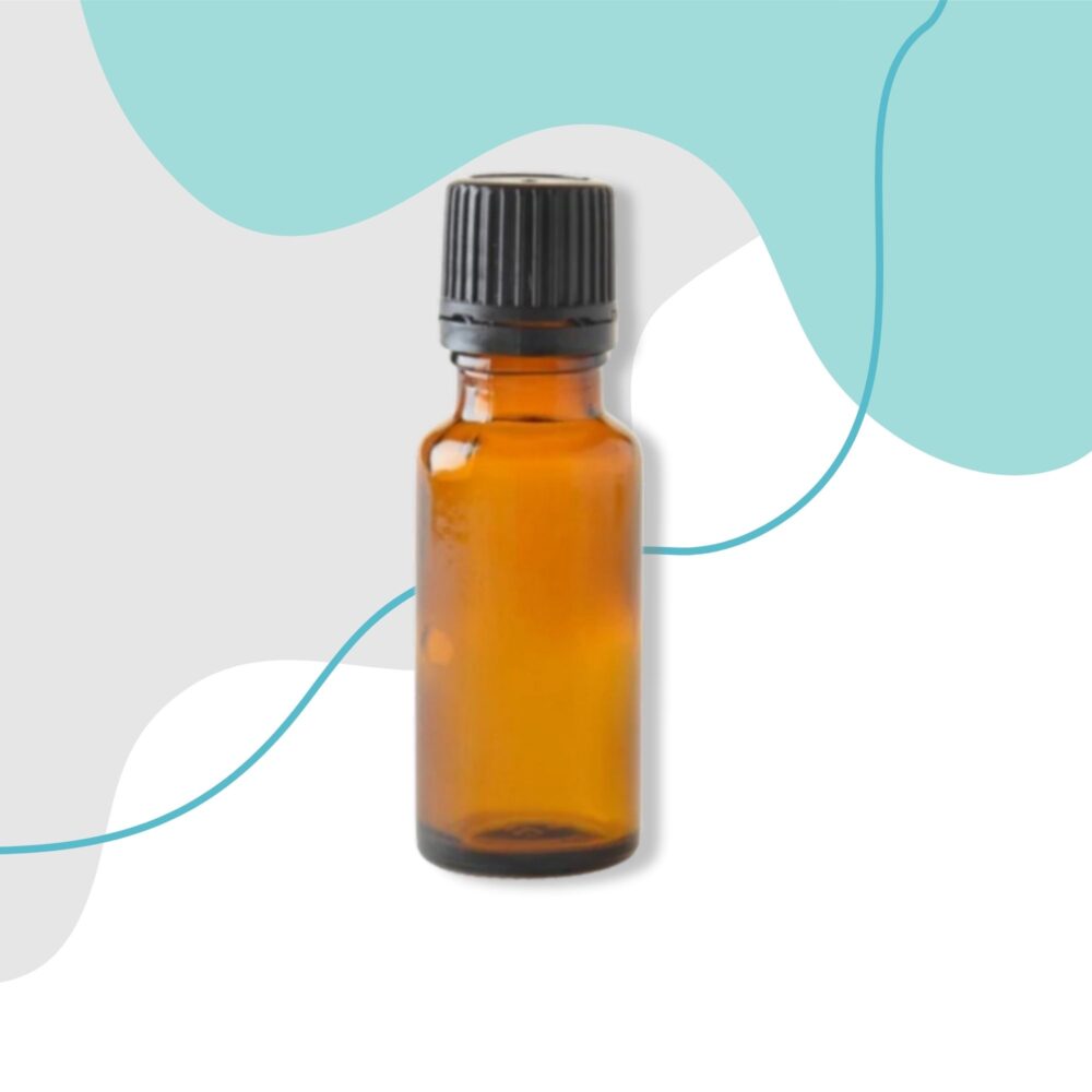 20ml Bottle + Black Dropper Cap