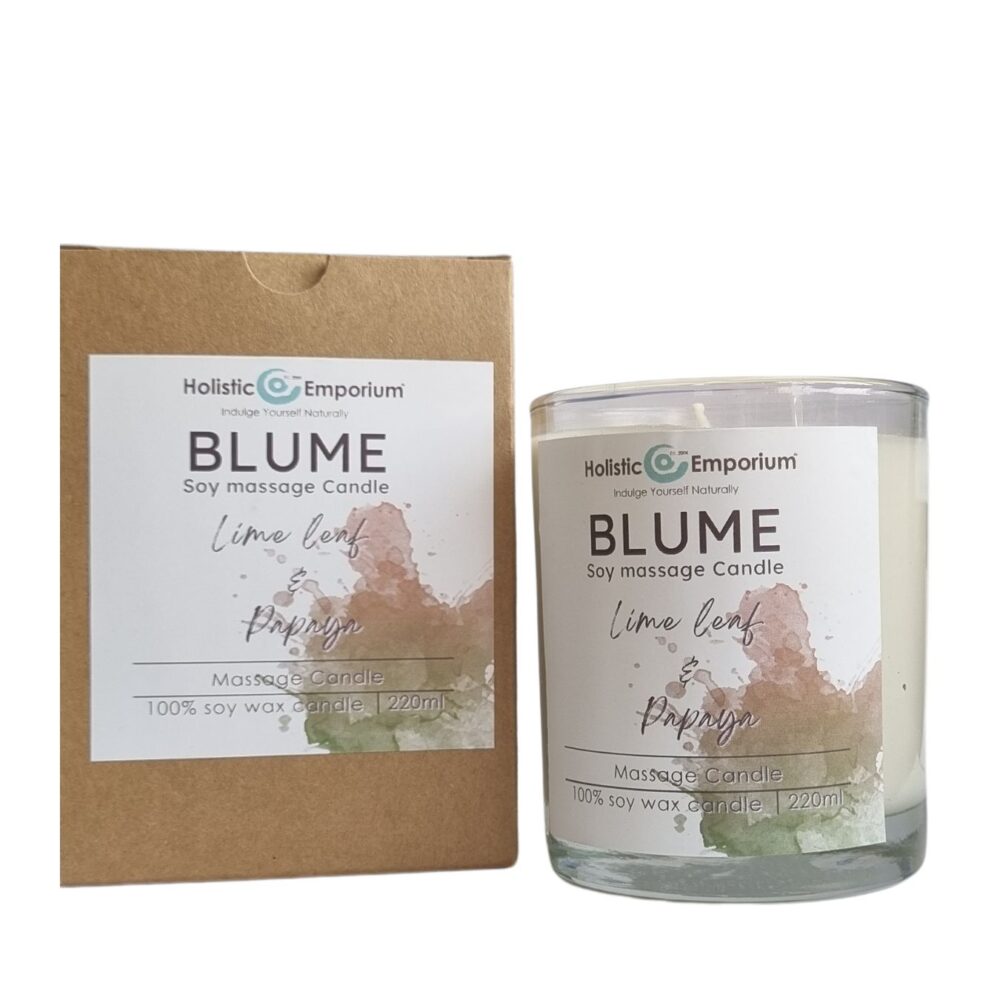 Lime Leaf & Papaya Soy Massage Candle (220ml)
