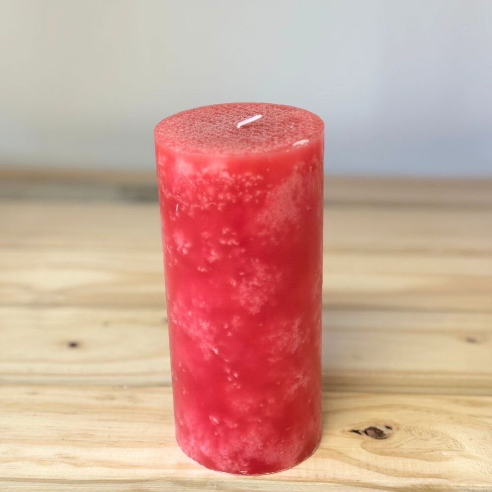 Cinnamon - Red Colourful Scented Candle (Large)