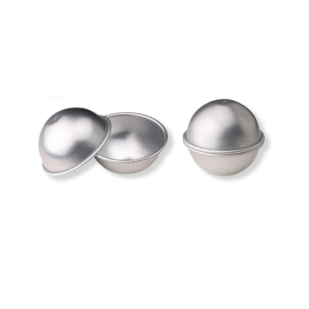 Small Bath Bomb Aluminium Mold (45mm) 3 Pack