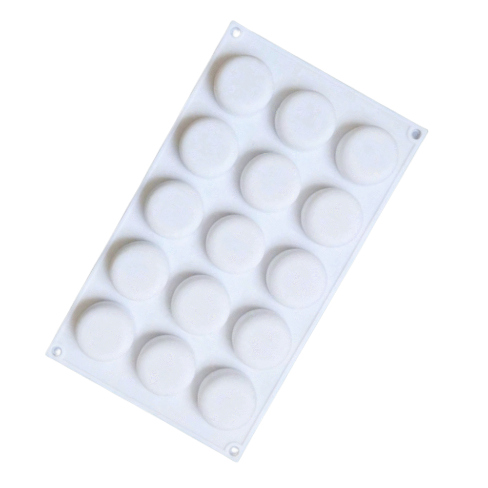 15 Cavity Round Silicone Mould