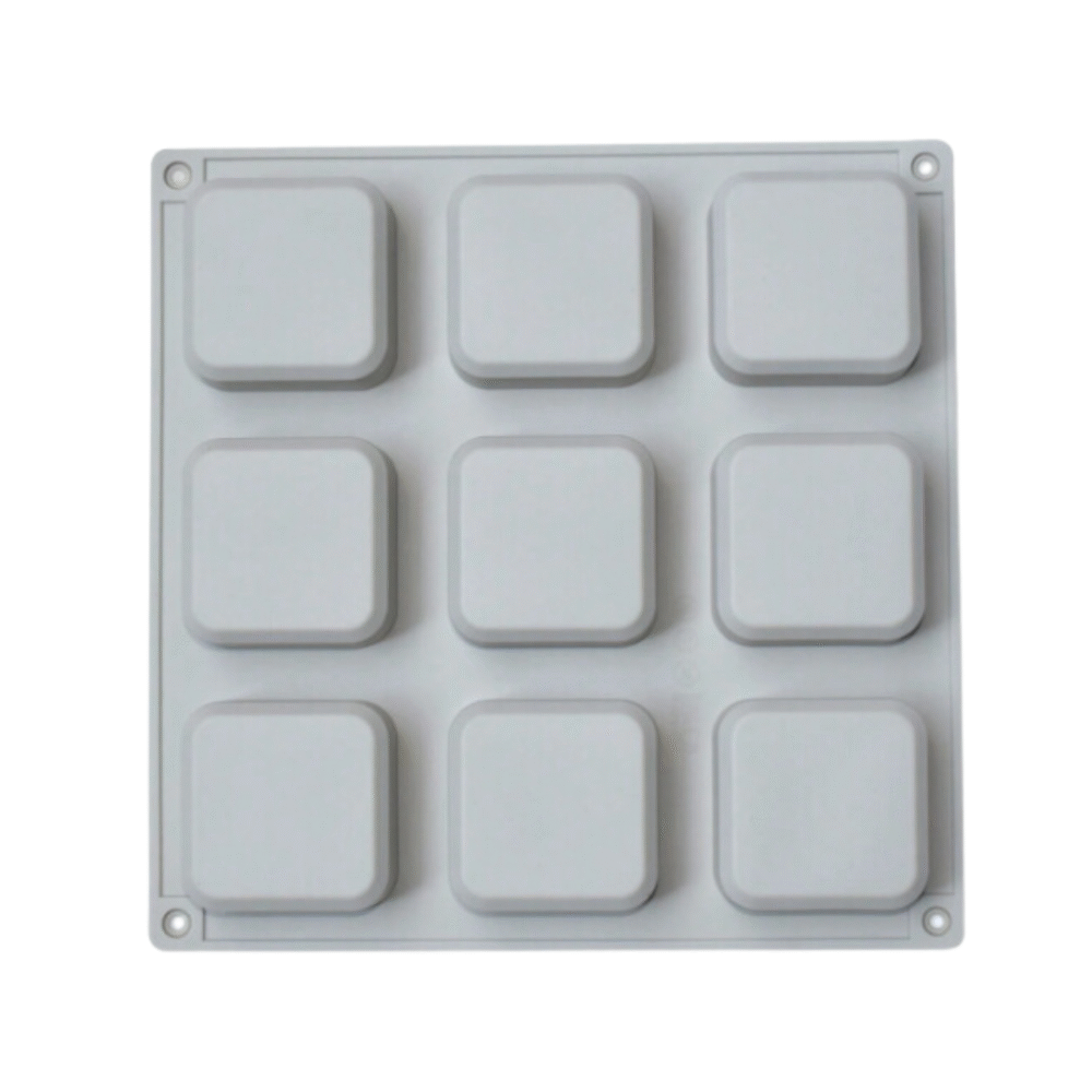 9 Cavity Silicone Square Mould