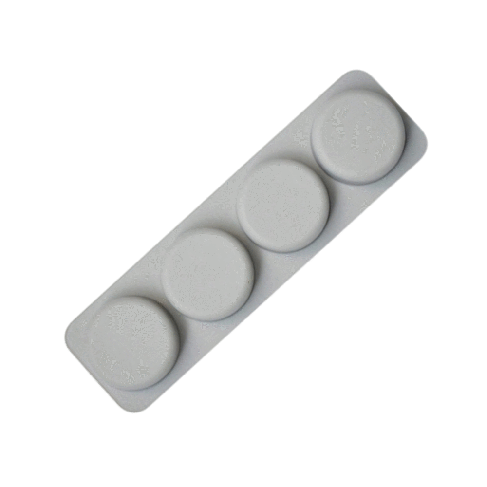 4 Cavity Silicone Round Mould