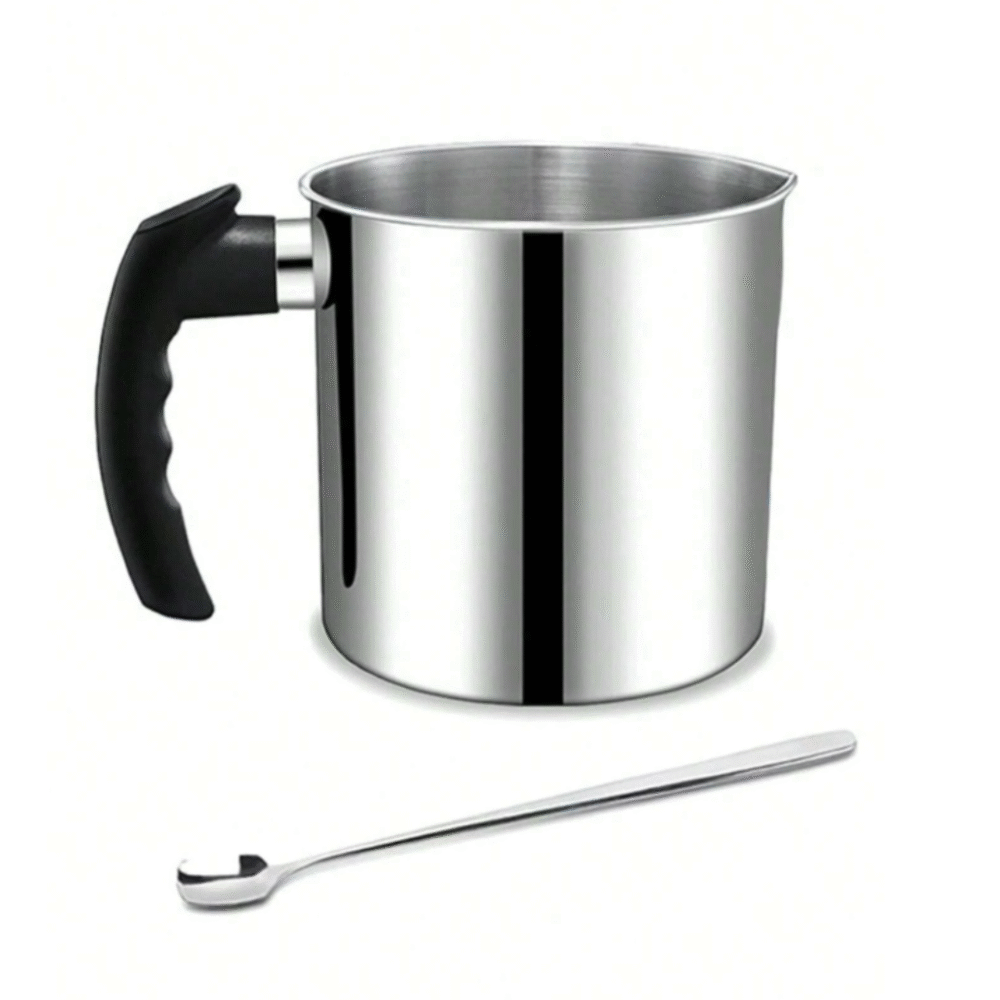 Candle & Soap Making Tool Set – 1.3L Wax Melting Jug + Stainless Steel Spoon