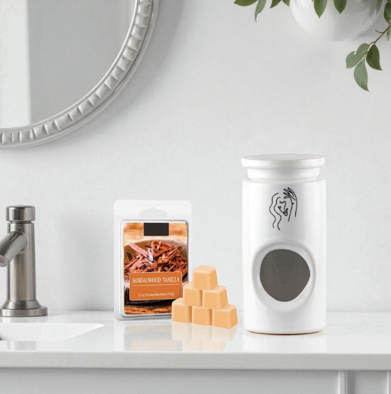 Oil Burner + Free Wax melt (Sandalwood Vanilla)