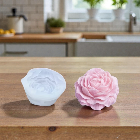 Peony Shaped Candle or Soap Mold (Small)