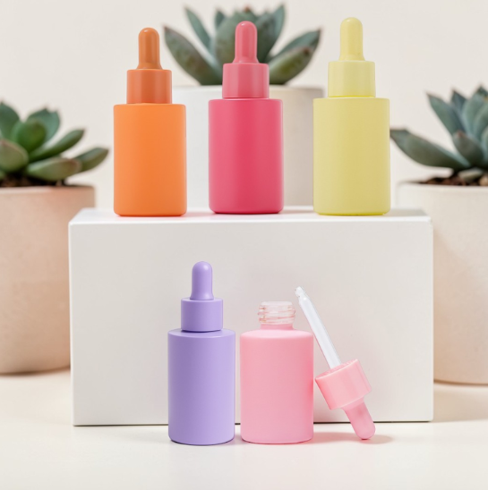 Pastel Coloured 30ml Glass Bottles With Matching Dropper
