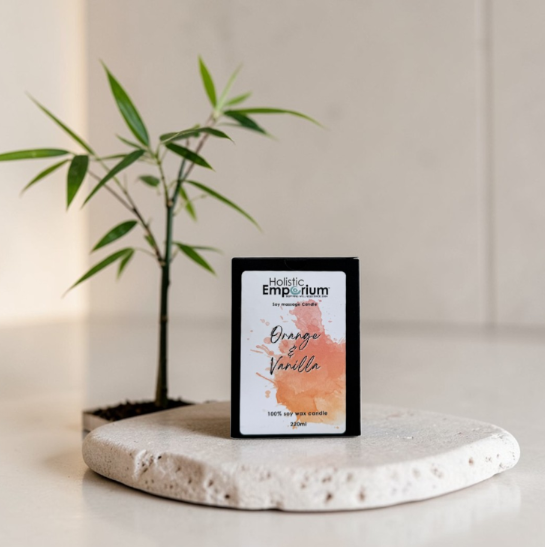 Luxury Soy Massage Candle 220ml Orange & Vanilla