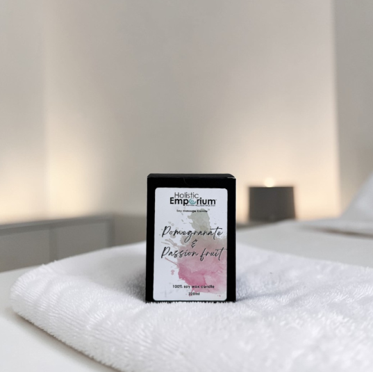 Luxury Soy Massage Candle 220ml Pomegranate & Passion