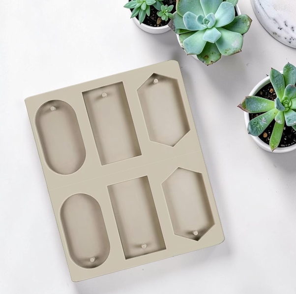 6-Cavity Hanging Tag Silicone Mould