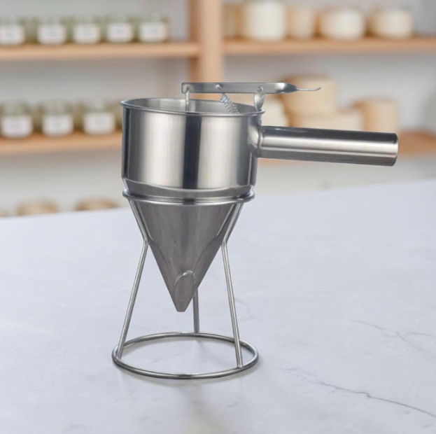 Stainless Steel Candle Wax & Oil Dispenser with Stand – 1.2L