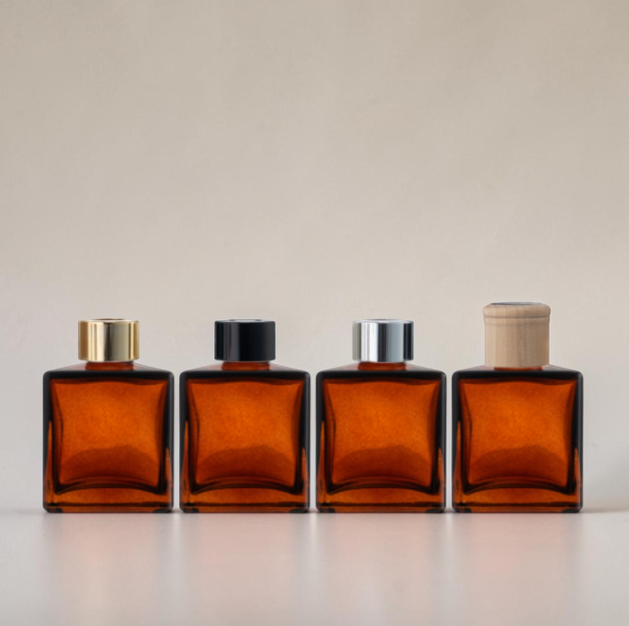 200ml Amber Square Diffuser Bottle