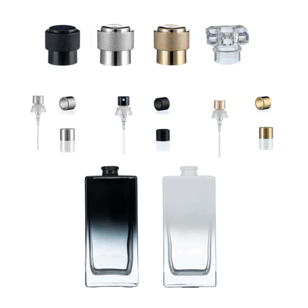 Perfume Bottle Ombre + Self crimp + Cap 50ml